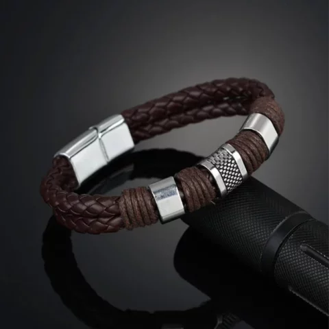 armband-leder-herren-maenner-edelstahl-magnetverschluss-schwarz-braun~2